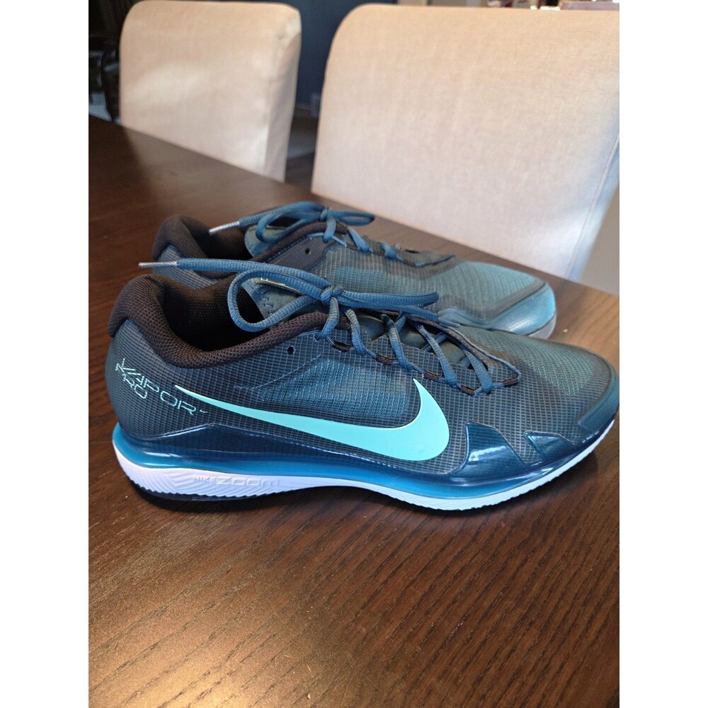Nike Air Zoom Vapor Pro Mens 12 Tennis Pickleball Court Shoes Teal Athletic